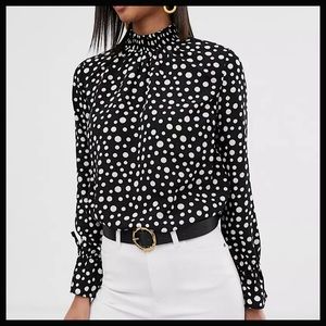 EUC Y.A.S Polka Dot Blouse